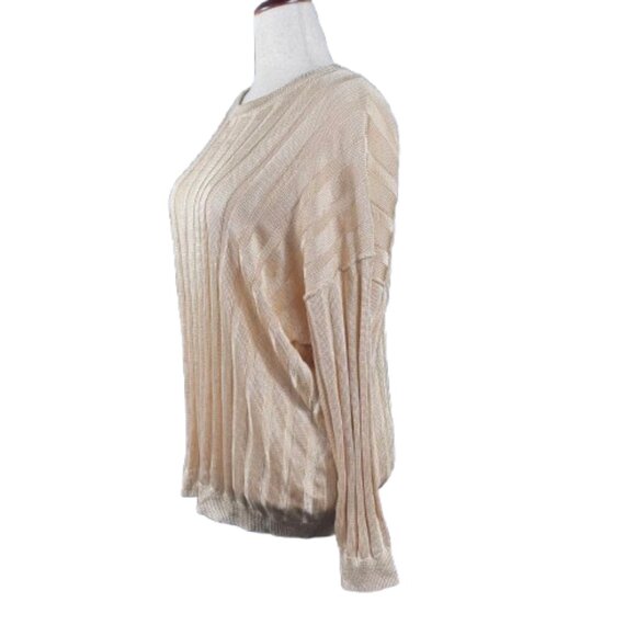 Free People Next Level Tunic in Marzipan Champagne Gold Oversized Sweater (SZ L) - Picture 4 of 16